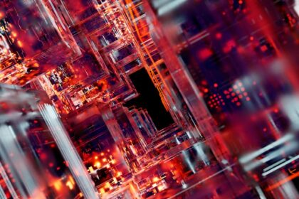 AI chip, futuristic AI - DeepSeekが次世代AIへ加速！コスト半減と国産GPU対応でAI開発に新風