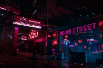 Wuxia Punk Chinese Cyberpunk City - 「武侠パンク」がゲーム界に新風？『影之刃零』が提唱する新美学の可能性