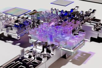 AI computing chip futuristic AI data center - 破産寸前からAI覇者へ:NVIDIA CUDA 10年の知られざる苦闘と成功の秘話