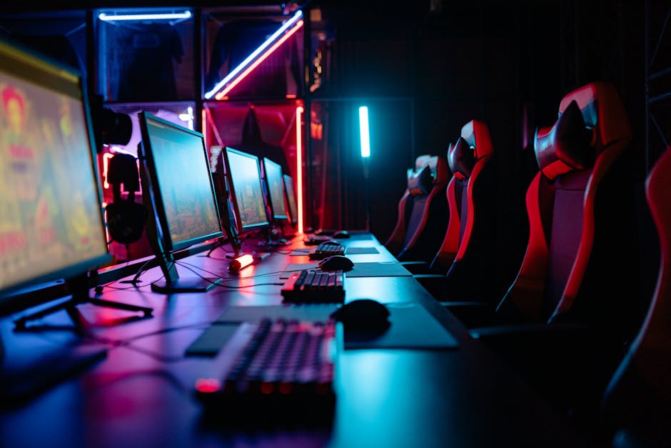 futuristic gaming setup global gaming network - 2026年、ゲーム業界「主導権争い」の行方:未来を読み解く