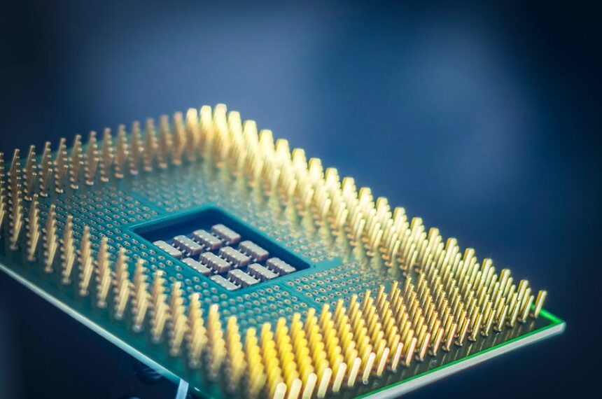 AI semiconductor chip, futuristic processor chip - NVIDIAとMediaTekがタッグ！新チップ「RTX Spark」でPCの常識が変わる