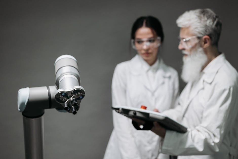 robot replacing human AI data analysis - AIは経済の「破壊者」か「変革の触媒」か？未来を生き抜く知恵